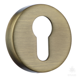 Brass Накладка с цилиндрическим отверстием для ключа RO12Y ABM ROSET состаренная латунь