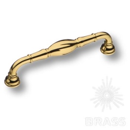 Brass Ручка скоба 4477 0128 GL глянцевое золото 128 мм