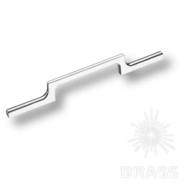 Brass Ручка скоба 1112 128MP02 глянцевый хром 128 мм