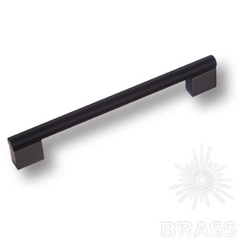 Brass Ручка скоба 8783 0160 AL6-AL6 чёрный 160 мм фото 1