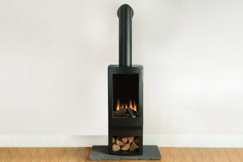 Трехсторонний электрокамин с обогревом BRITISH FIRES Bramshaw Stove фото 2