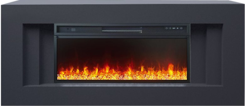 Каминокомплект Line 42 (Разборный) - Серый графит с очагом Vision 42 LED фото 1