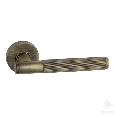 Brass Ручка дверная HA219LRO12 ABM NEPTUN-L состаренная латунь фото 1