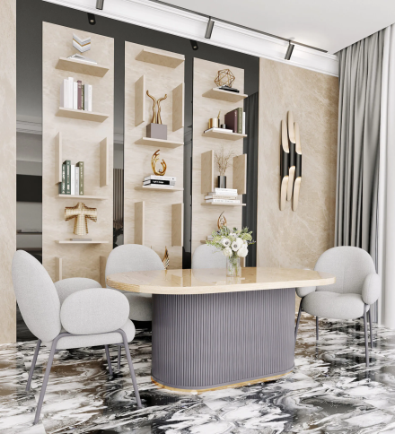 Стол Моранди обеденный овальный фото 4