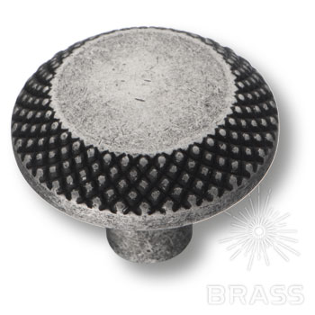 Brass Ручка кнопка 4102 001MP14 старое серебро фото 1