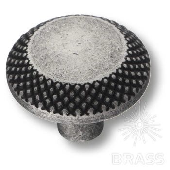 Brass Ручка кнопка 4102 001MP14 старое серебро фото 1