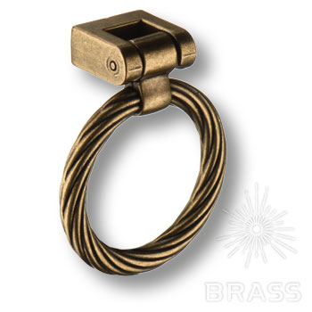 Brass Ручка кольцо 15.203.00.12 античная бронза фото 1