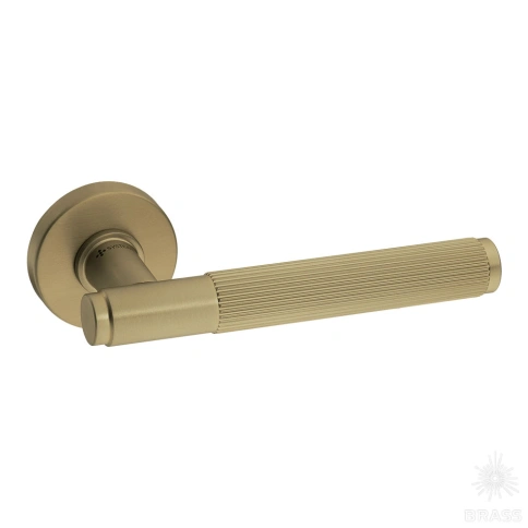 Brass Ручка дверная HA219LRO12 GB NEPTUN-L матовая латунь фото 1