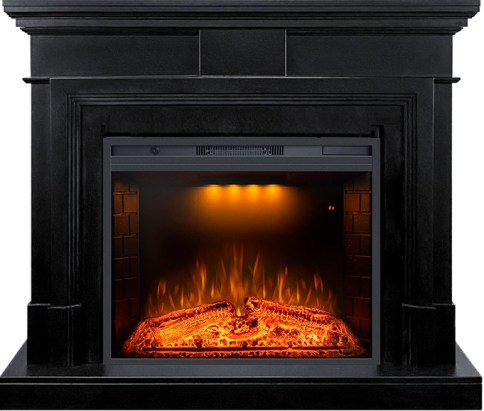 Каминокомплект Coventry - Черный с очагом Emerald 28 фото 1
