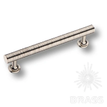 Brass Ручка скоба 9208 0128 PN-PN глянцевый никель 128 мм фото 1