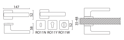 Brass Ручка дверная HA252RO11 CBM DOMINO полированный хром фото 2