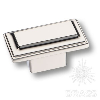 Brass Ручка кнопка 3305 0016 PN глянцевый никель фото 1