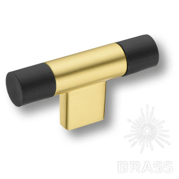 Brass Ручка кнопка 9400-246 черный/матовое золото фото 1