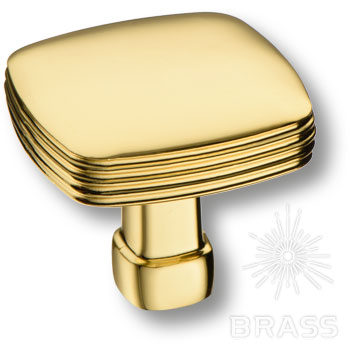 Brass Ручка кнопка 12-Gold глянцевое золото фото 1