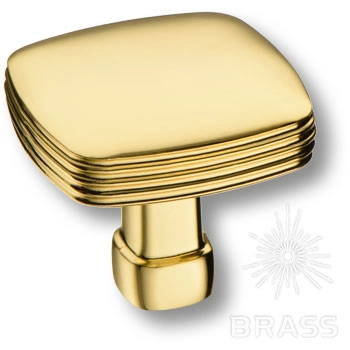 Brass Ручка кнопка 12-Gold глянцевое золото фото 1