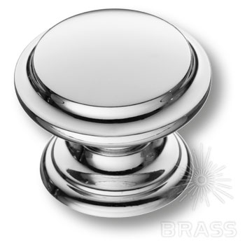 Brass Ручка кнопка 8462-400 глянцевый хром фото 1