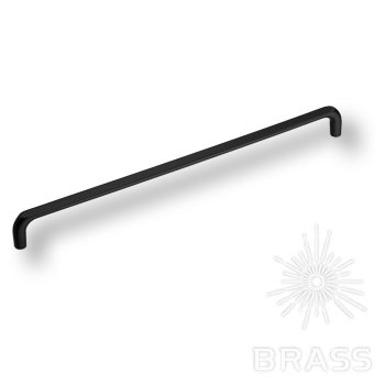 Brass Ручка скоба 395-320-Matt Black черный 320 мм фото 1