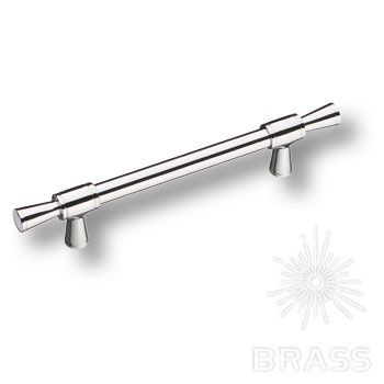 Brass Ручка рейлинг 4690 0128 CR-CR глянцевый хром 128 мм фото 1