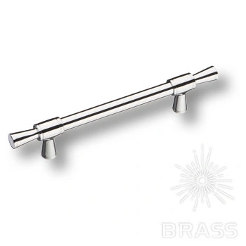 Brass Ручка рейлинг 4690 0128 CR-CR глянцевый хром 128 мм фото 1