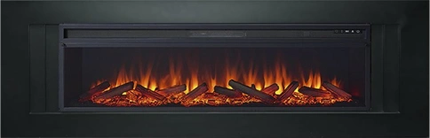 Каминокомплект Line 60 - Черный с очагом Vision 60 LOG LED фото 2