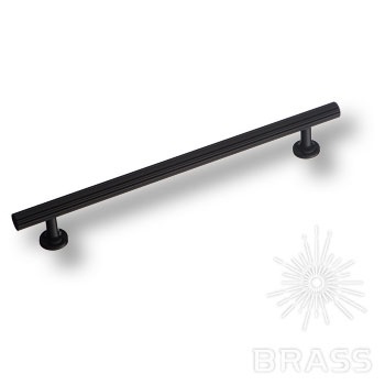 Brass Ручка скоба 8887 0192 AL6-AL6 черный 192 мм фото 1