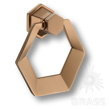Brass Ручка кольцо 912-Bronze бронза фото 1