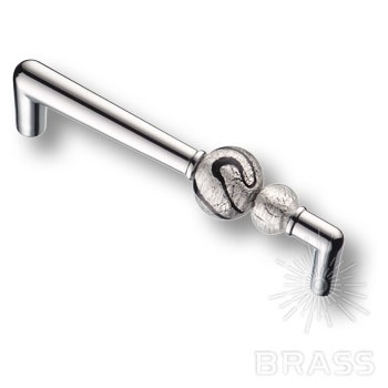 Brass Ручка скоба эксклюзивная коллекция Atomo 15.189.128 AT MG 07 глянцевый хром 128 мм фото 1