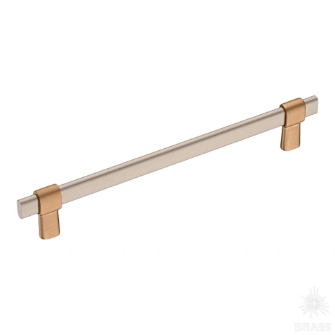 Ручка рейлинг 771-192-Light Bronze-Brushed Nikel светлая медь/никель 192 мм