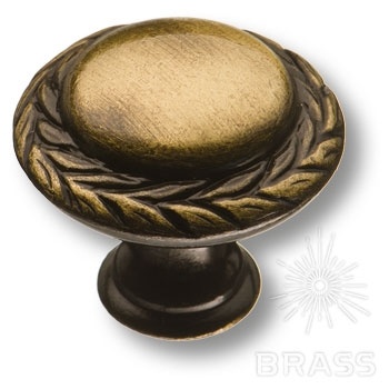 Brass Ручка кнопка 15.310.30.04 старая бронза фото 1