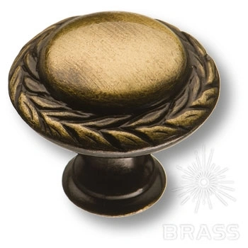 Brass Ручка кнопка 15.310.30.04 старая бронза фото 1
