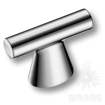 Brass Ручка кнопка 4119 016MP02 глянцевый хром 16 мм фото 1