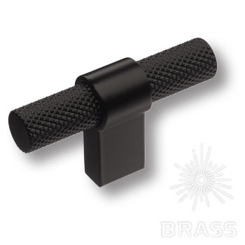 Brass Ручка кнопка 8774 0008 AL6-AL6 чёрный фото 1