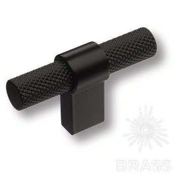 Brass Ручка кнопка 8774 0008 AL6-AL6 чёрный фото 1