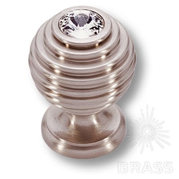 Brass Ручка кнопка с кристаллами Swarovski эксклюзивная коллекция 15.030 SWA 29 никель фото 1