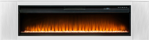 Каминокомплект Портал-тумба Madison (Разборный) - Бьянко белый с очагом Vision 60 LED фото 1