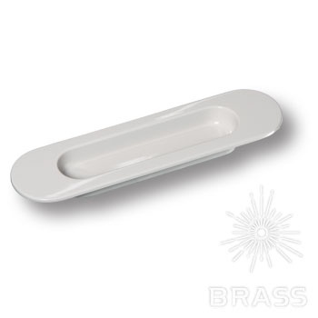 Brass Ручка врезная 3921-582 GREY BRIGHT глянцевый серый фото 1
