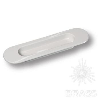 Brass Ручка врезная 3921-582 GREY BRIGHT глянцевый серый фото 1