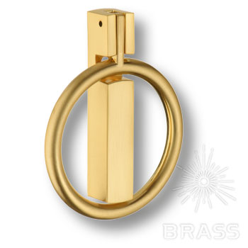 Brass Ручка кольцо 901-Matt Gold сатинированное золото 32 мм фото 1