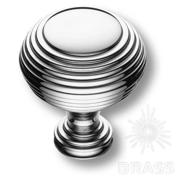 Brass Ручка кнопка 1937 0032 CR глянцевый хром фото 1
