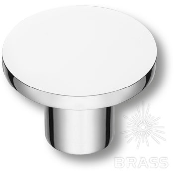 Brass Ручка кнопка 34-Chrome глянцевый хром фото 1