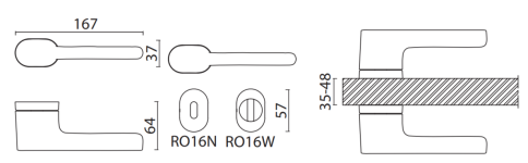 Brass Ручка дверная HA201RO16 AL6 PERIDOT черный фото 2