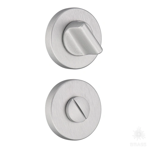 Brass Накладка с поворотной кнопкой RO12W6 ELX10 ROSET брашированный алюминий фото 1