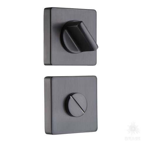 Brass Накладка с поворотной кнопкой RO11W6 BBN ROSET черный матовый никель фото 1