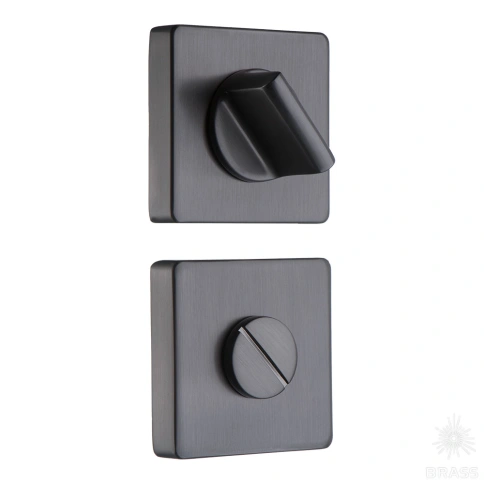 Brass Накладка с поворотной кнопкой RO11W6 BBN ROSET черный матовый никель фото 1