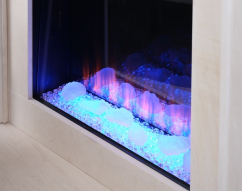 Фронтальный электрокамин с обогревом BRITISH FIRES New Forest 650SQ with Signature logs фото 6