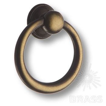Brass Ручка кольцо 15.267.02.04 старая бронза фото 1
