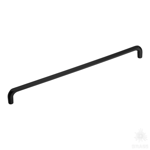 alt="Ручка скоба 395-320-Matt Black черный 320 мм Brass в Иваново и России"