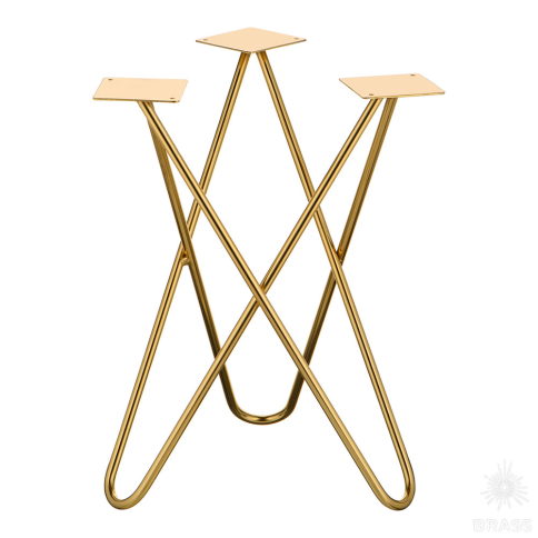 Brass Опора мебельная ESA-300 Gold глянцевое золото H=400 мм фото 1