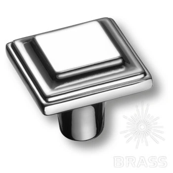 Brass Ручка кнопка 3305 0008 CR глянцевый хром фото 1