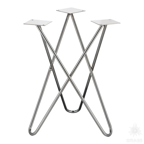 Brass Опора мебельная ESA-300 Chrome глянцевый хром H=400 мм фото 1